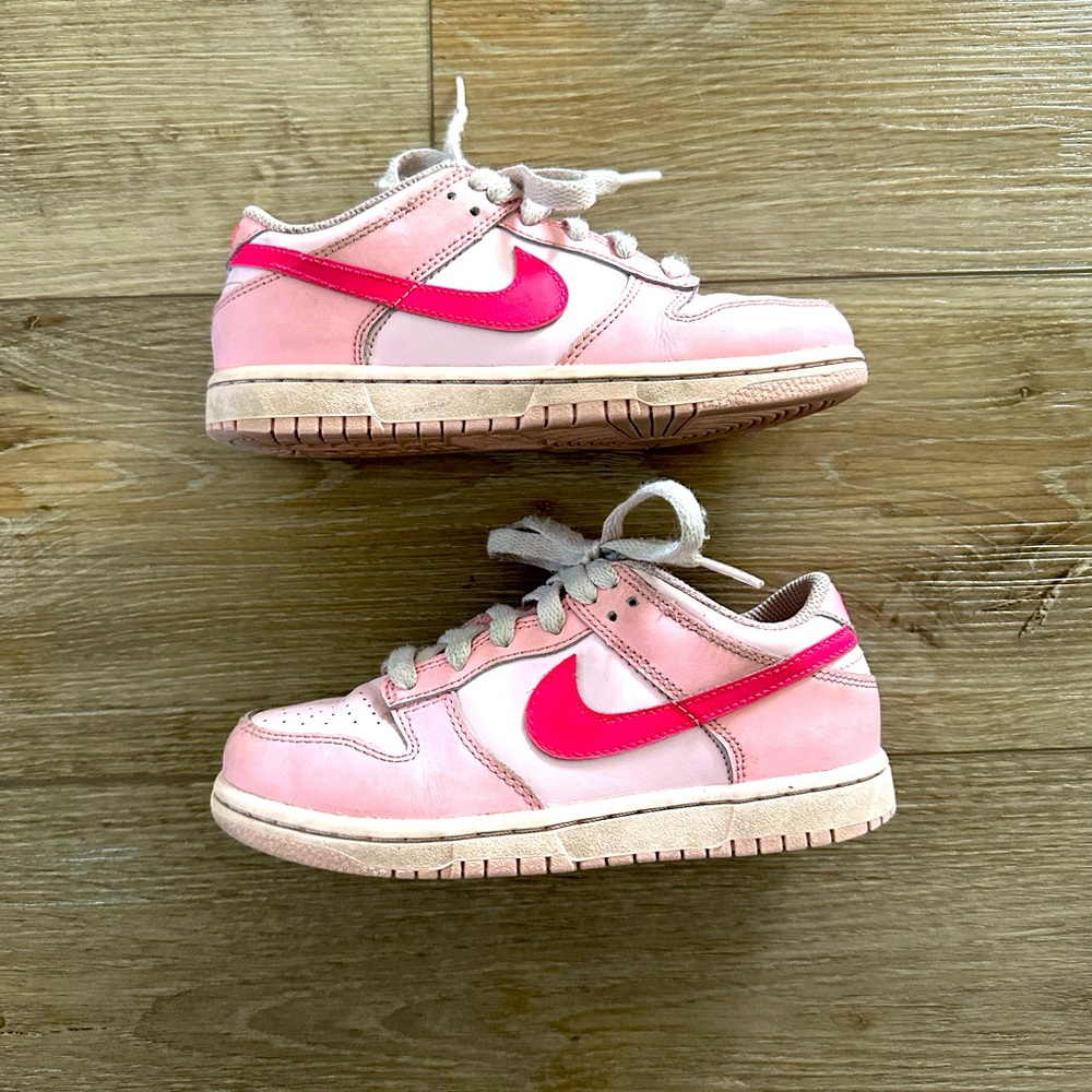 Nike Dunks Kids Pink Sneakers - Light and Dark Pink/Magenta